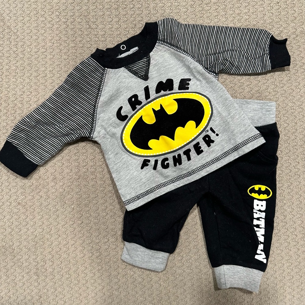 NEWBORN BATMAN SWEAT SET